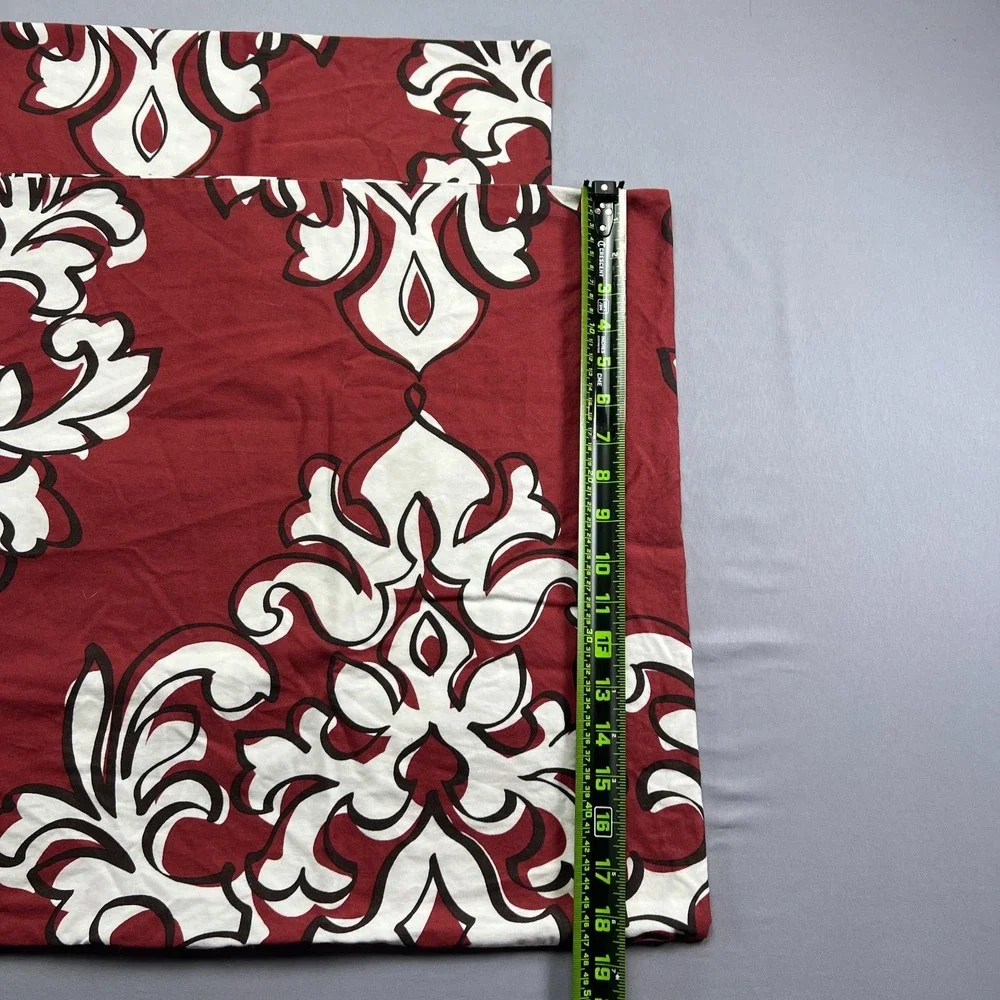 Set Of 2 Charter Club King Pillow Shams Multicolor Damask Print Bedding Decor